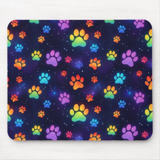 Rainbow Paws Mouse Mat (Front)