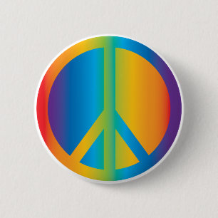 Rainbow Peace button