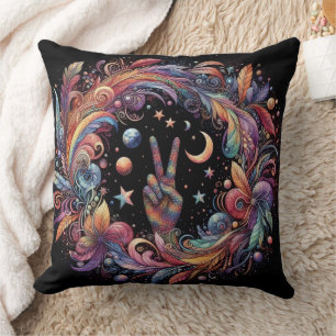 Rainbow Peace Cushion