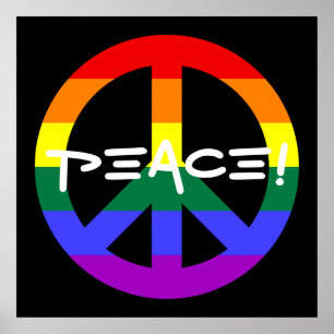 Rainbow Peace Sign