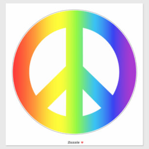 Rainbow Peace Sign