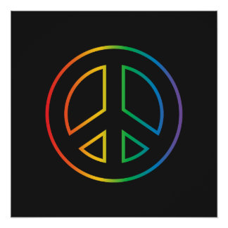 Rainbow Peace Sign