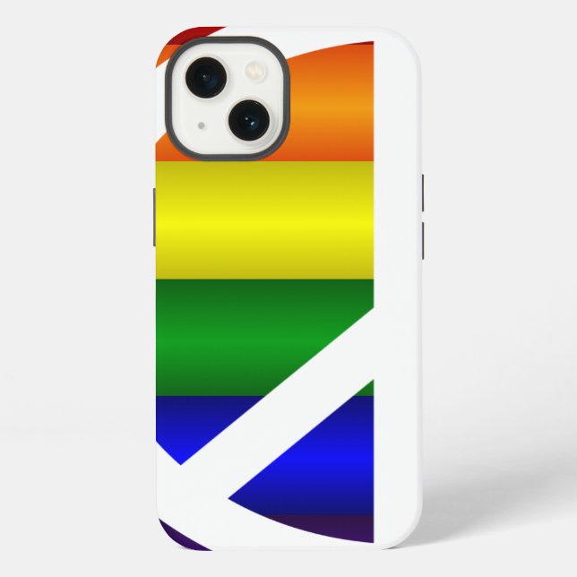 Rainbow Peace Sign iPhone Case (Back)