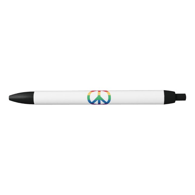 Rainbow Peace Sign Pen (Front)