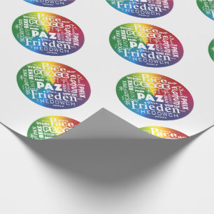Rainbow peace Wrapping Paper