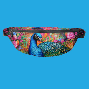 Rainbow Peacock Bum Bags