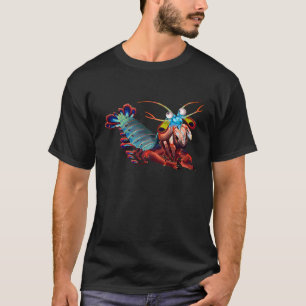 Rainbow Peacock Mantis Shrimp Science Under Water T-Shirt