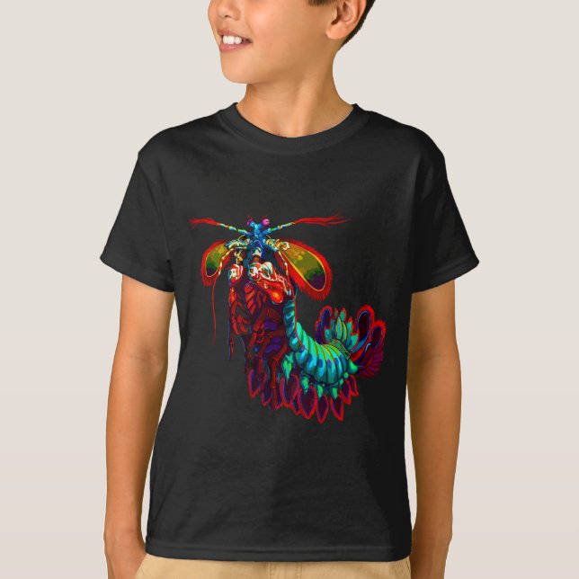 Rainbow Peacock Mantis Shrimp T-Shirt (Front)
