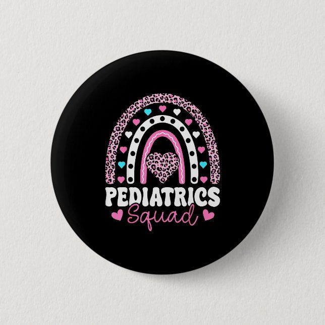Rainbow Pediatrics Squad - Valentine's Day Pediatr 6 Cm Round Badge (Front)