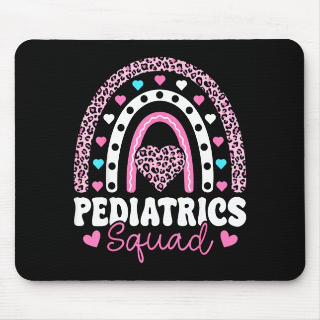 Rainbow Pediatrics Squad - Valentine's Day Pediatr Mouse Mat (Front)
