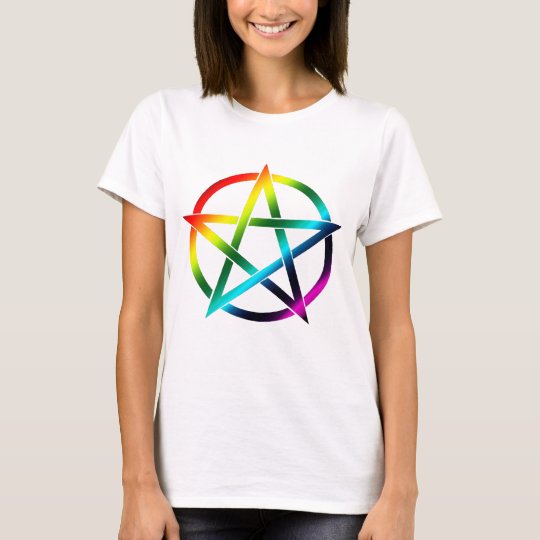 Rainbow Pentacle for Light Shirts