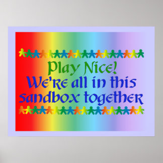 Rainbow People Poster