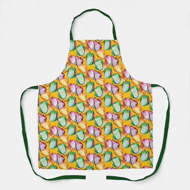 Rainbow Peppers Green Pepper Red pepper Yellow     Apron (Front)