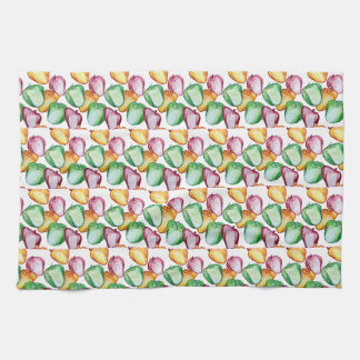 Rainbow Peppers Green Pepper Red pepper Yellow Tea Towel