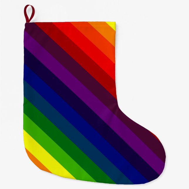 RAINBOW PERFECTION! ~ LARGE CHRISTMAS STOCKING (Front)