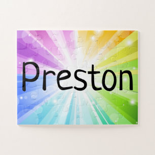 Rainbow Personalised Kids Children's Name Puzzle