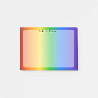 Rainbow Personalised Post-it Notes