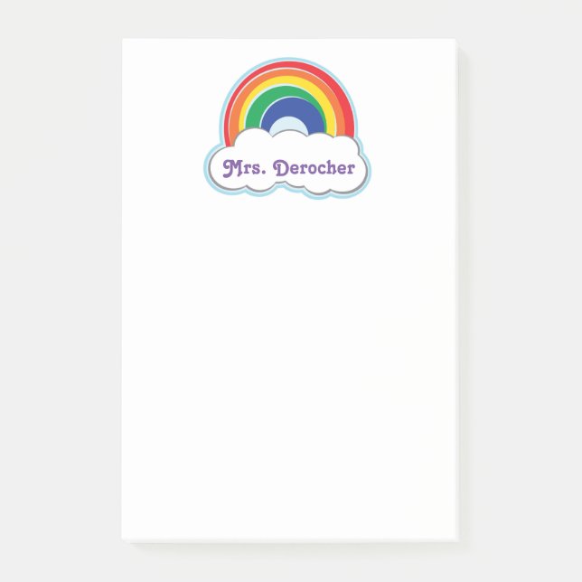 RAINBOW | personalised post-its Post-it Notes (Front)
