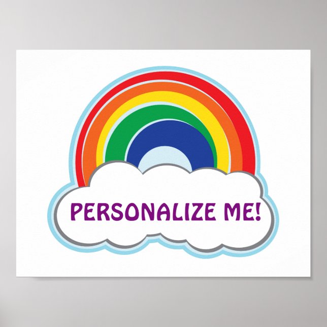RAINBOW | personalised poster (Front)