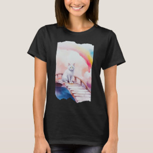 Rainbow Pet Bridge White Cat Water Magical Pastel T-Shirt