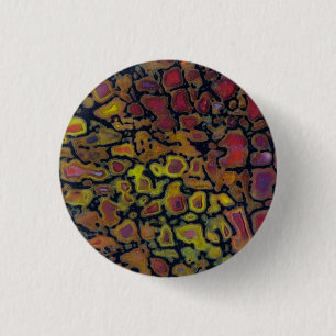 Rainbow Petrified Dinosaur Bone 3 Cm Round Badge