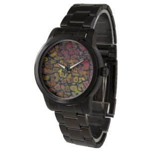 Rainbow Petrified Dinosaur Bone Watch