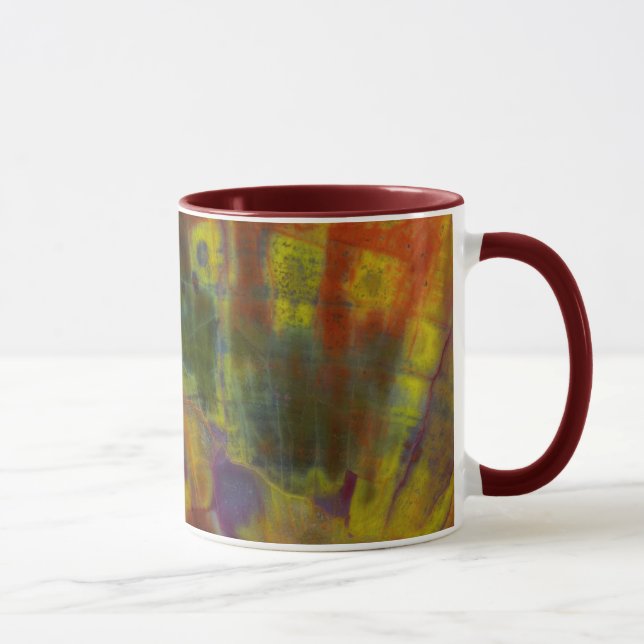 Rainbow Petrified Wood Mug (Right)