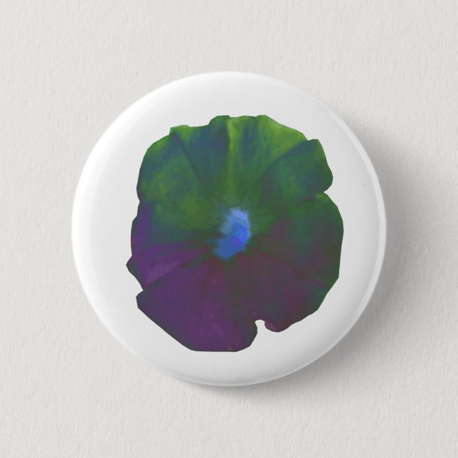 Rainbow Petunia Button (Front)