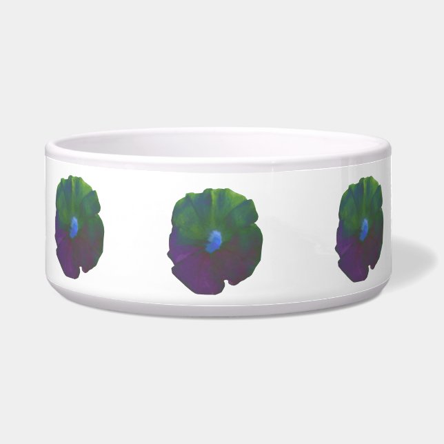 Rainbow Petunia Dog Bowl (Front)