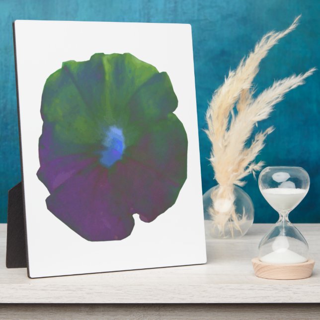 Rainbow Petunia Plaque (Side)