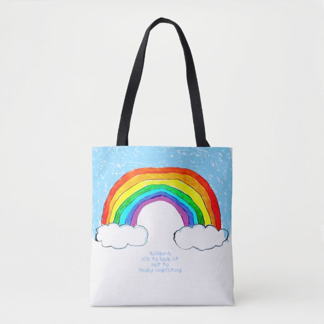 Rainbow Philosophy Tote Bag (Front)