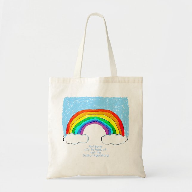 Rainbow Philosophy Tote Bag (Front)
