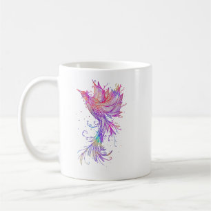Rainbow Phoenix Bird Tattoo Coffee Mug