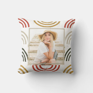 Rainbow Photo Throw Pillow