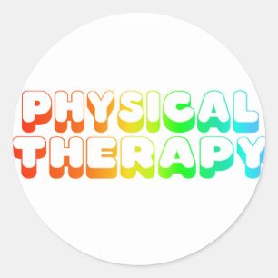Rainbow Physical Therapy Classic Round Sticker
