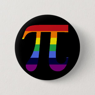 Rainbow Pi 6 Cm Round Badge