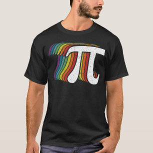 Rainbow Pi Day Vintage Retro Natinoal Pi Day Essen T-Shirt