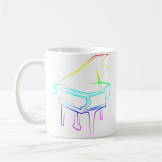 Rainbow Piano Coffee Mug