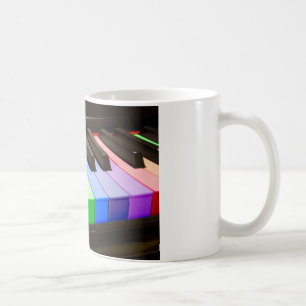 Rainbow Piano Coffee Mug