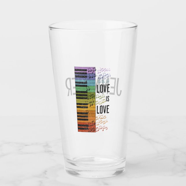 Rainbow piano glass (Front)
