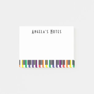Rainbow Piano Keys Post-it Notes