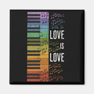 Rainbow piano magnet