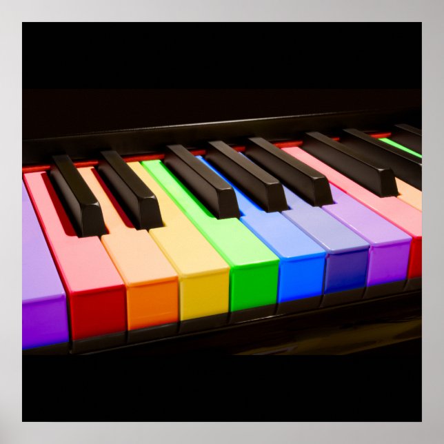 Rainbow Piano Poster (Front)