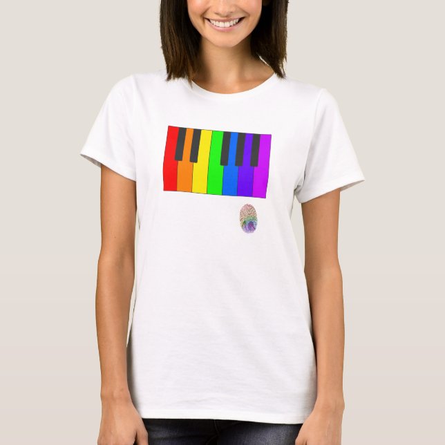 Rainbow Piano T-Shirt (Front)