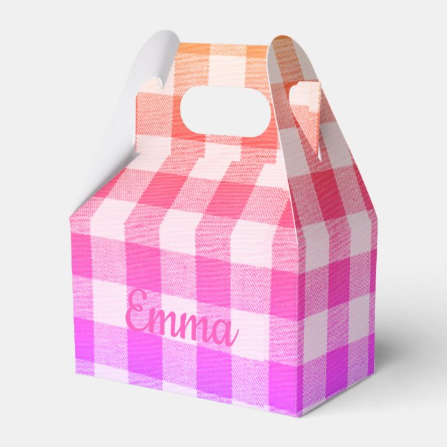 Rainbow Picnic Favour Box (Front Side)