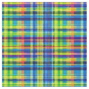 Rainbow Picnic Plaid Fabric