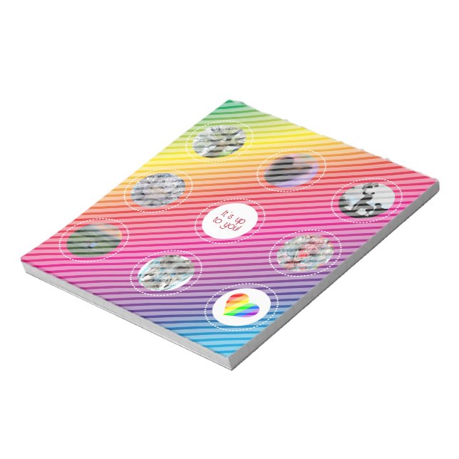Rainbow Picture Grid Notepad (Rotated)