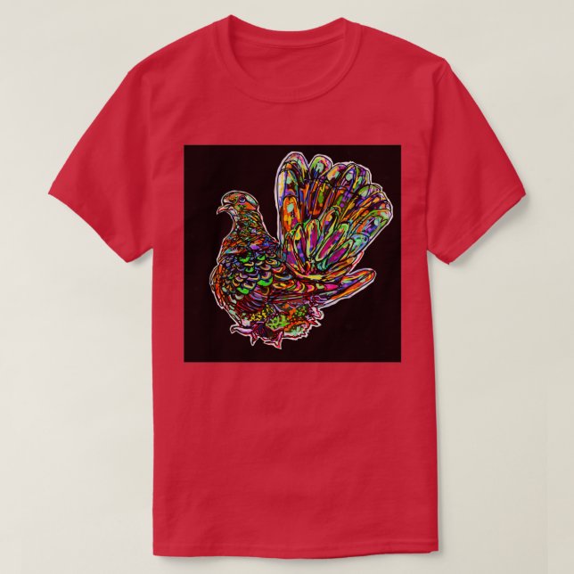 Rainbow Pigeon T-Shirt (Design Front)