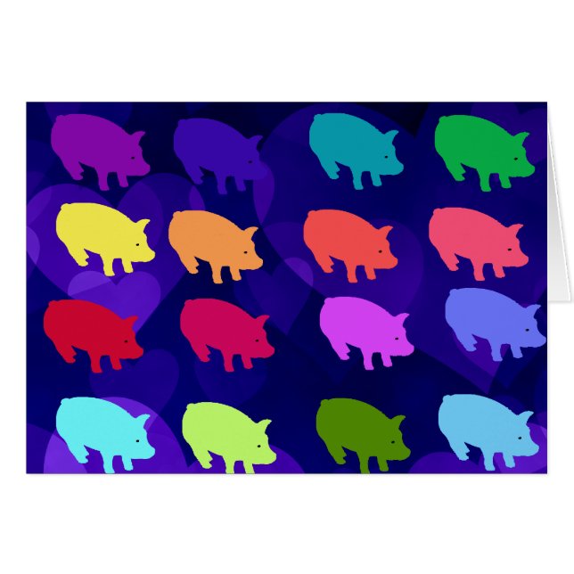 Rainbow Pigs (Front Horizontal)