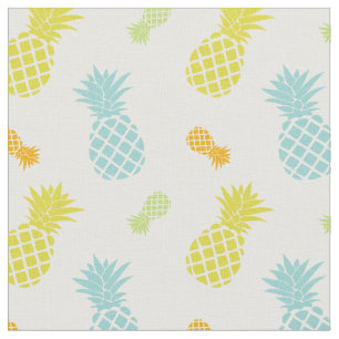 Rainbow Pineapples Pattern Fabric